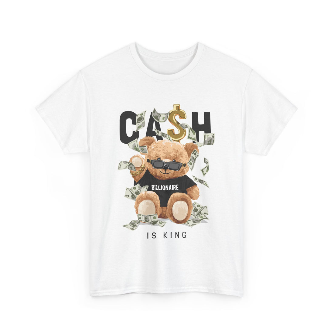 Cash is King T-Shirt - Graphic T-Shirt from Tee Utopia