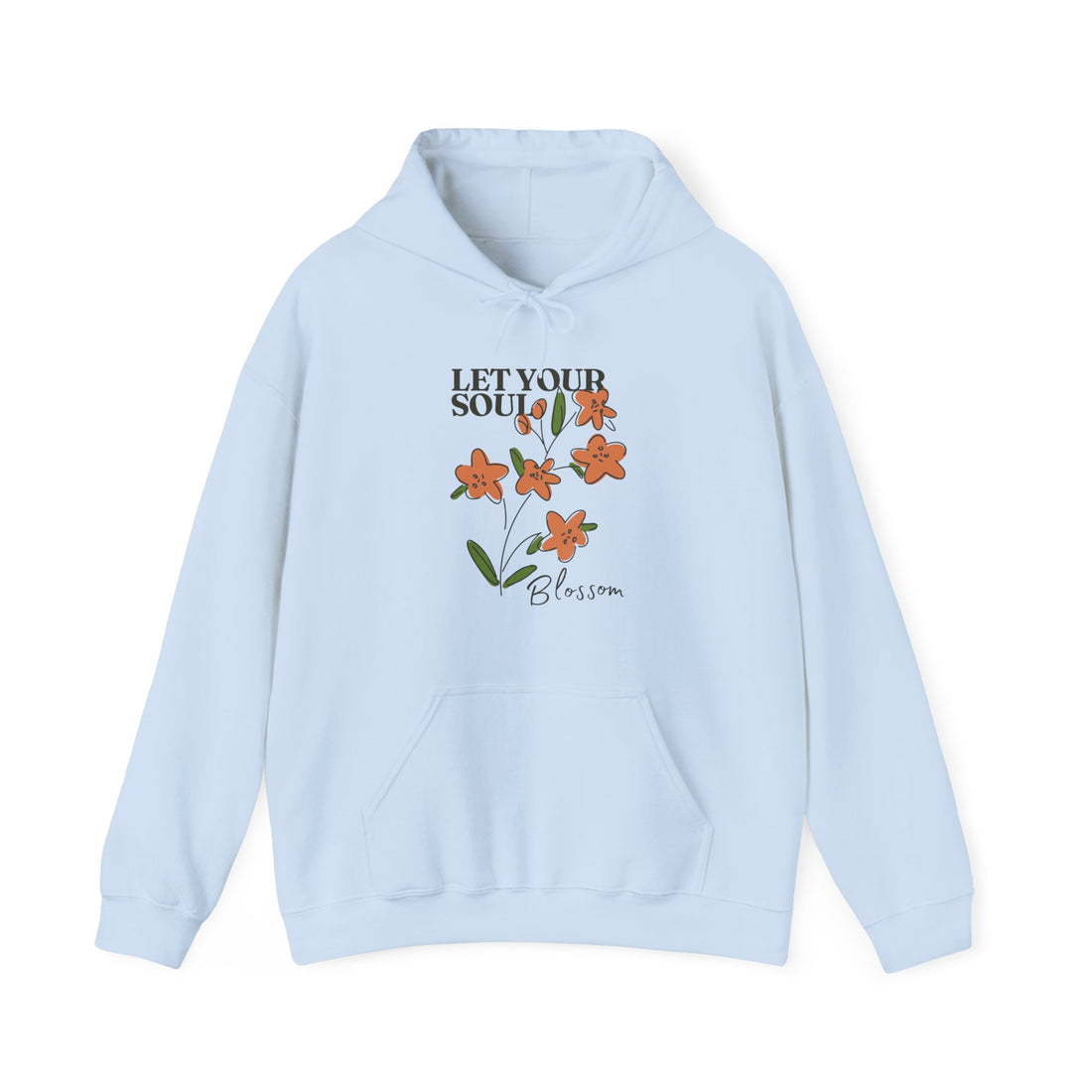 Let Your Soul Blossom Hoodie - Graphic Hoodie from Tee Utopia