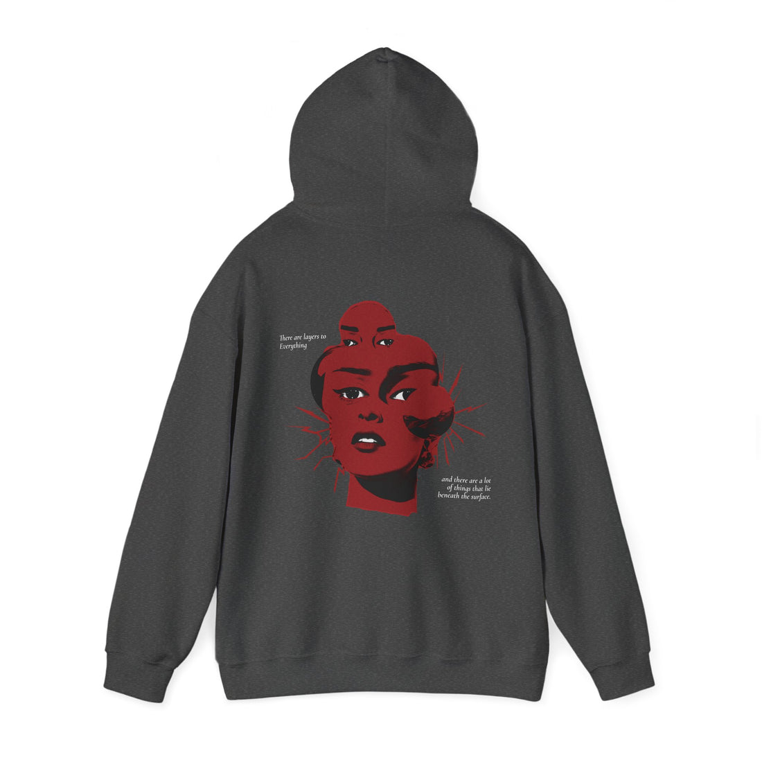 Fragmented Visual Front and Back Hoodie