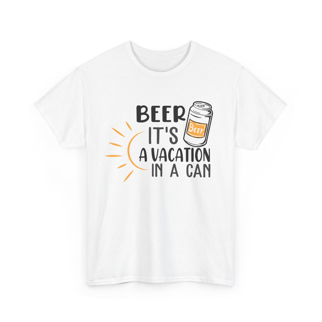 Beer A Vacation In a Can  T-Shirt - Graphic T-Shirt from Tee Utopia