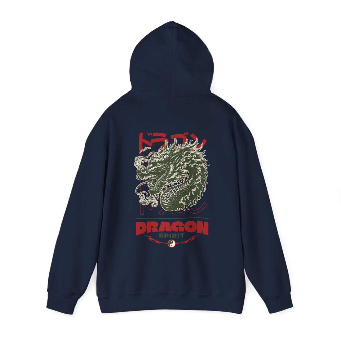 Dragon Spirit Front and Back Hoodie - Graphic Hoodie from Tee Utopia