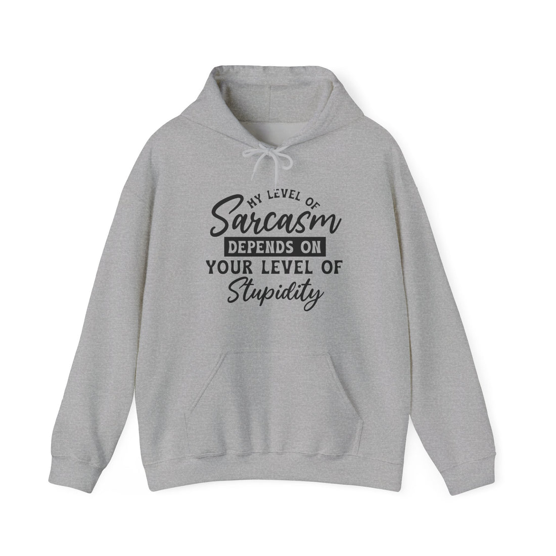 My Level Of Sarcasm Hoodie - Graphic Hoodie from Tee Utopia