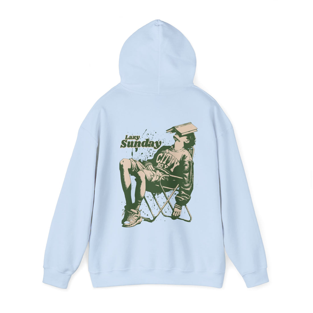 Lazy Sunday Front and Back Hoodie
