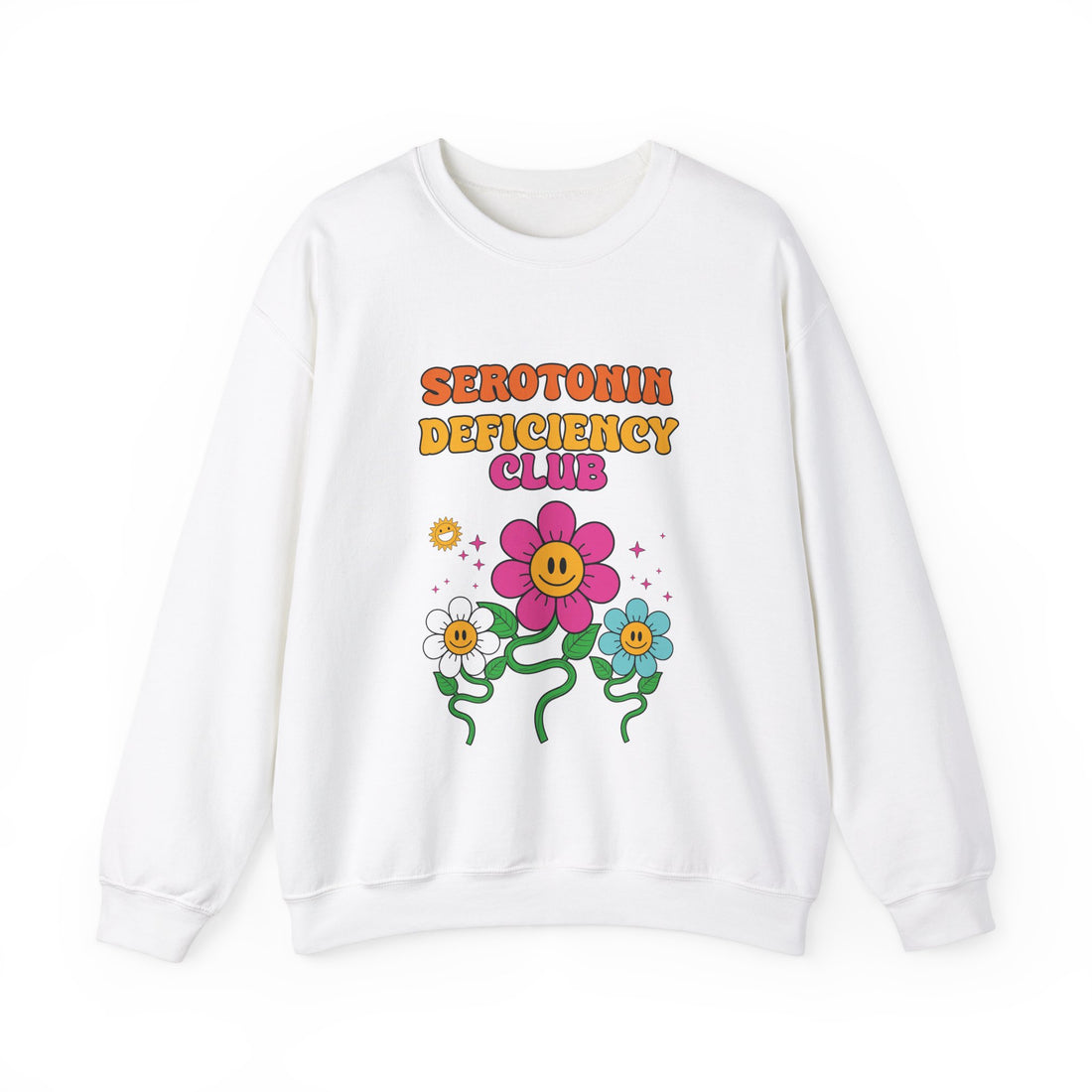 Serotonin Deficiency Club Sweatshirt - Graphic Sweatshirt from Tee Utopia