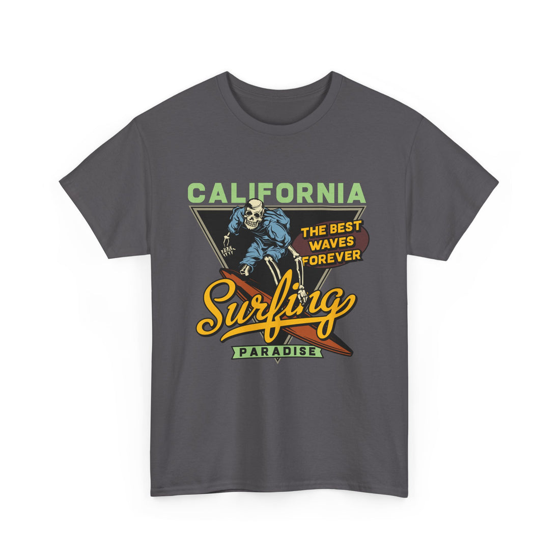 California Paradise Surfing T-Shirt - Graphic T-Shirt from Tee Utopia