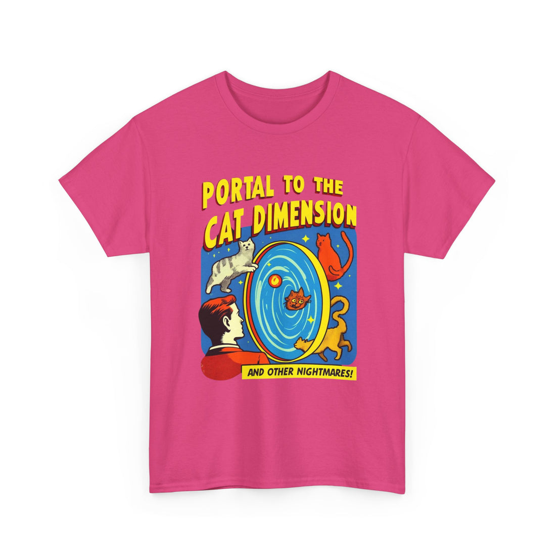 Portal To The Cat Dimension T-Shirt - Graphic T-Shirt from Tee Utopia