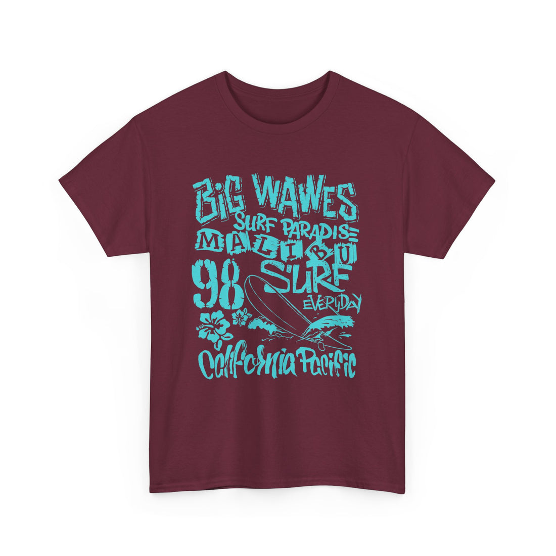 Big Waves Surf Paradise T-Shirt - Graphic T-Shirt from Tee Utopia