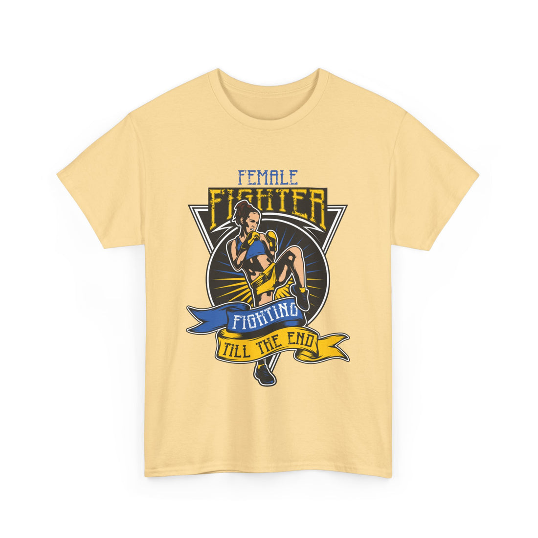 Female Fighter T-Shirt - Graphic T-Shirt from Tee Utopia