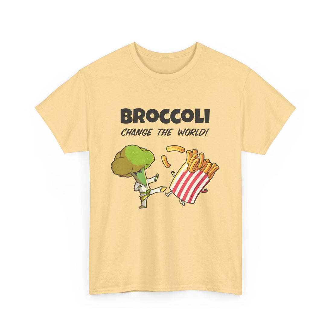 Broccoli Change The World T-Shirt - Graphic T-Shirt from Tee Utopia