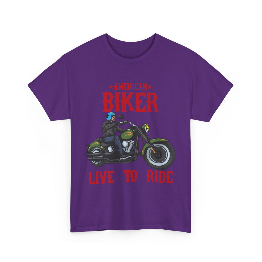 American Biker T-Shirt - Graphic T-Shirt from Tee Utopia