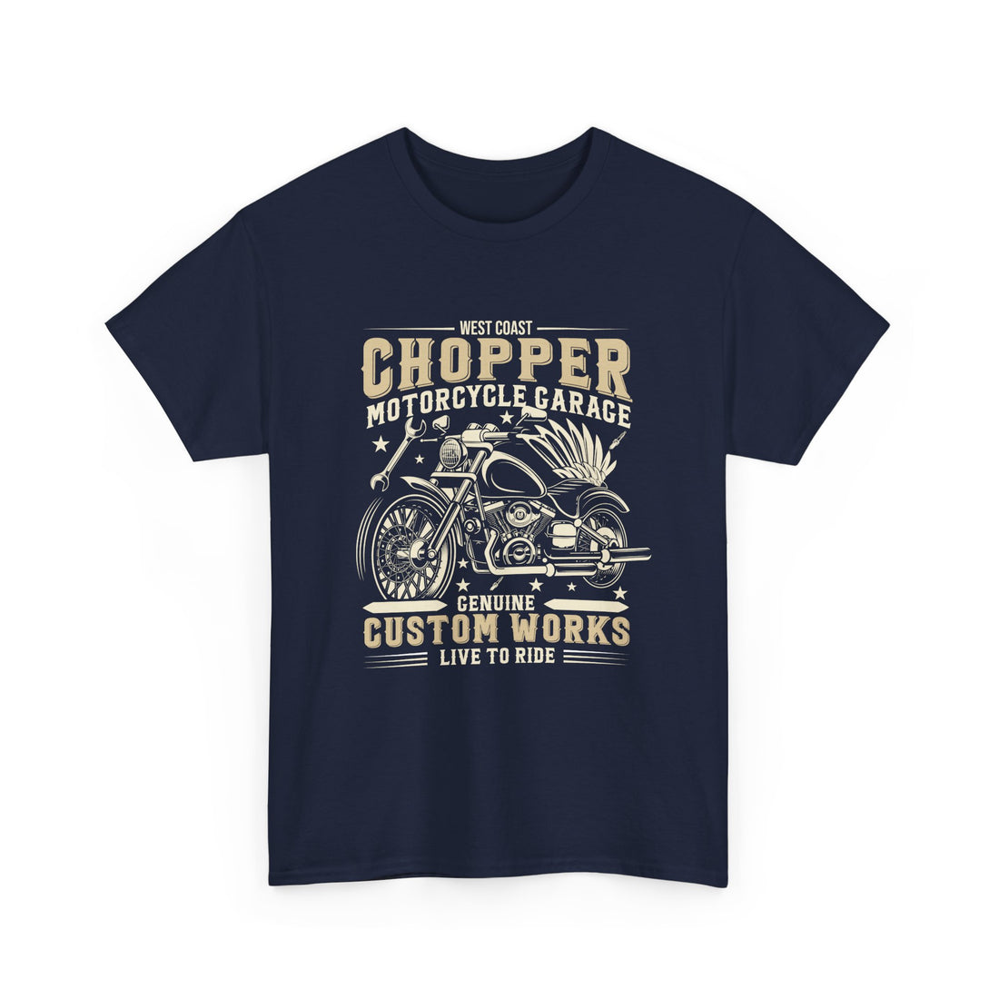 West Coast Chopper T-Shirt - Graphic T-Shirt from Tee Utopia