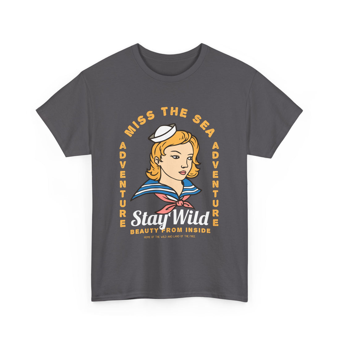 Miss The Sea T-Shirt - Graphic T-Shirt from Tee Utopia