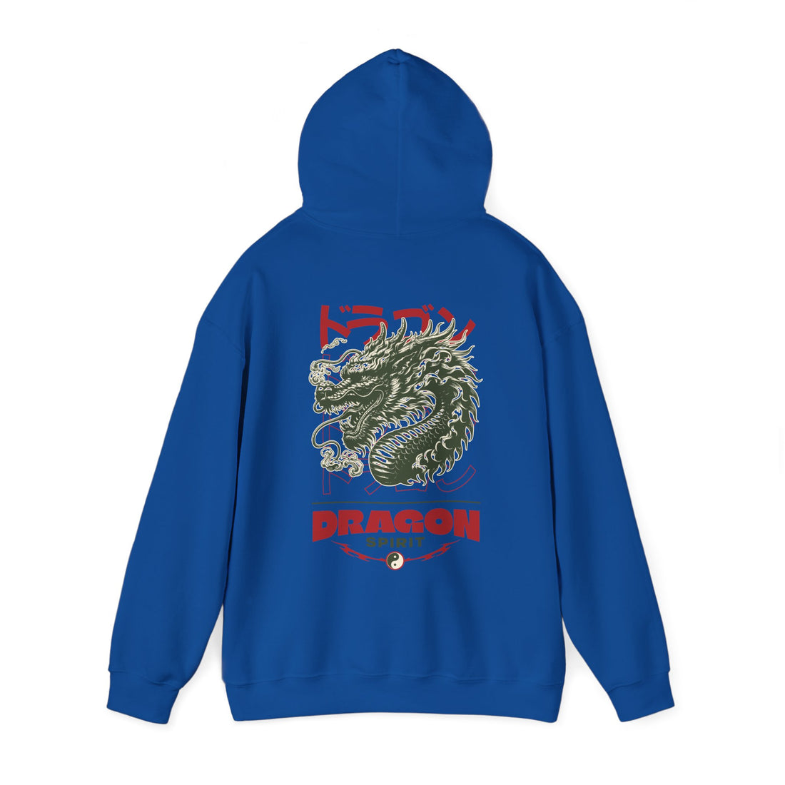 Dragon Spirit Front and Back Hoodie - Graphic Hoodie from Tee Utopia