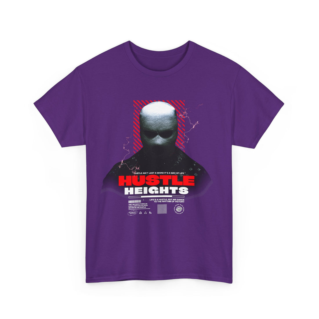 Hustle Heights T-Shirt - Graphic T-Shirt from Tee Utopia