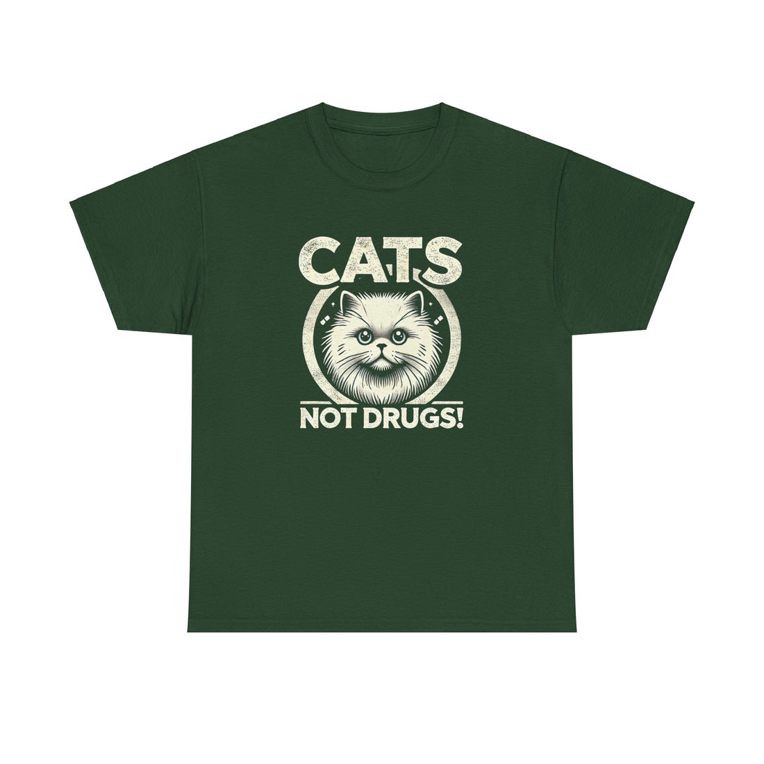 Cats Not Drugs T-Shirt - Graphic T-Shirt from Tee Utopia