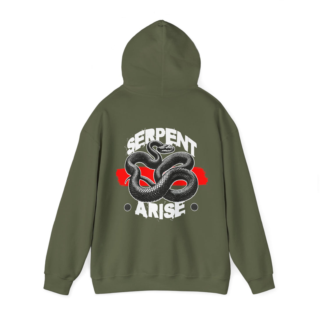 Serpent Arise Front and Back Hoodie - Graphic Hoodie from Tee Utopia