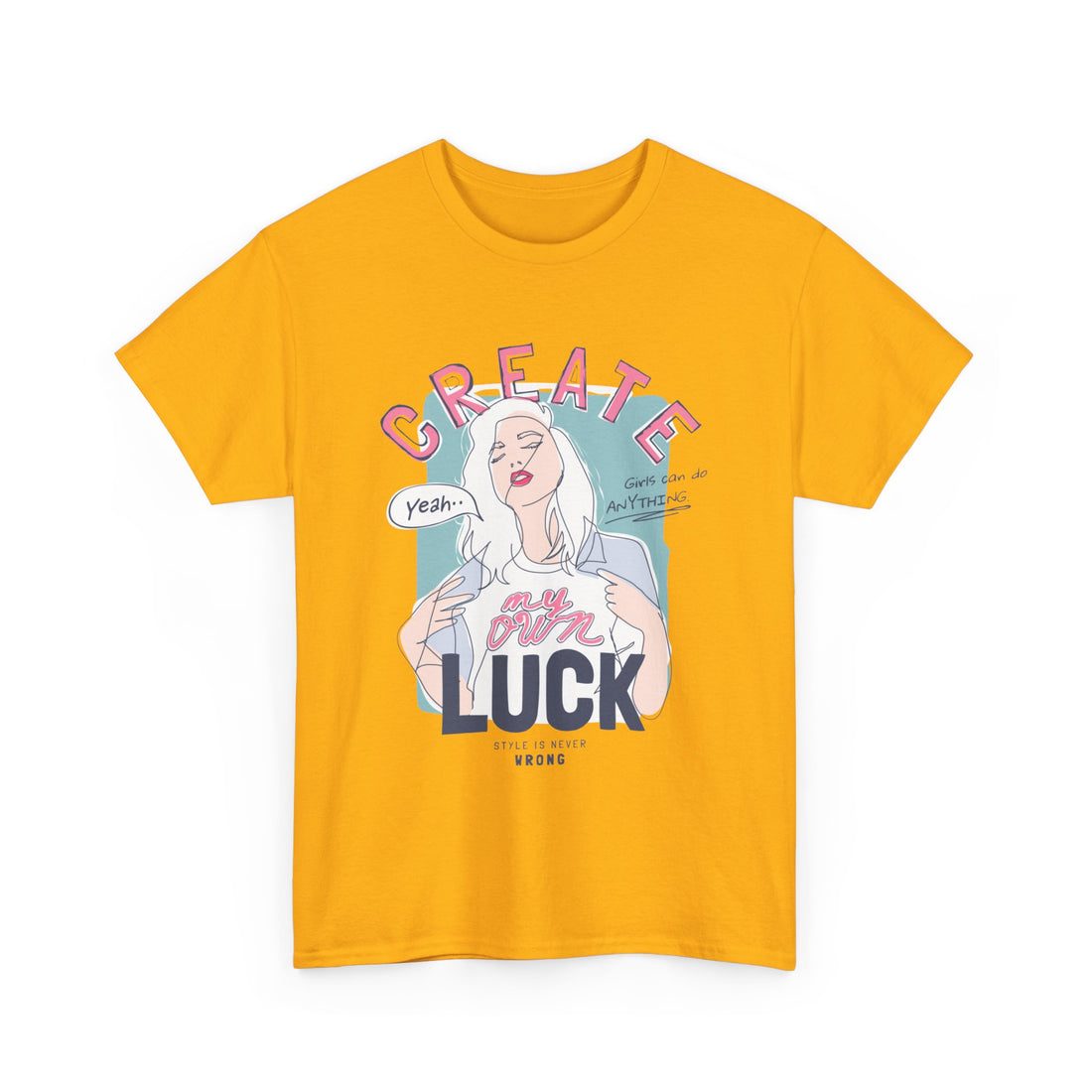 Create My Own Luck T-Shirt - Graphic T-Shirt from Tee Utopia