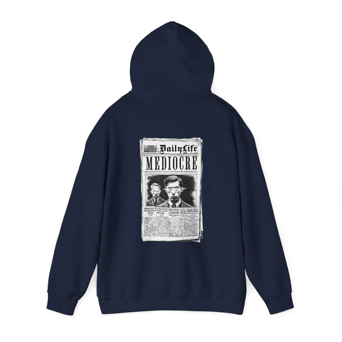 Mediocre Life Front and Back Hoodie - Graphic Hoodie from Tee Utopia