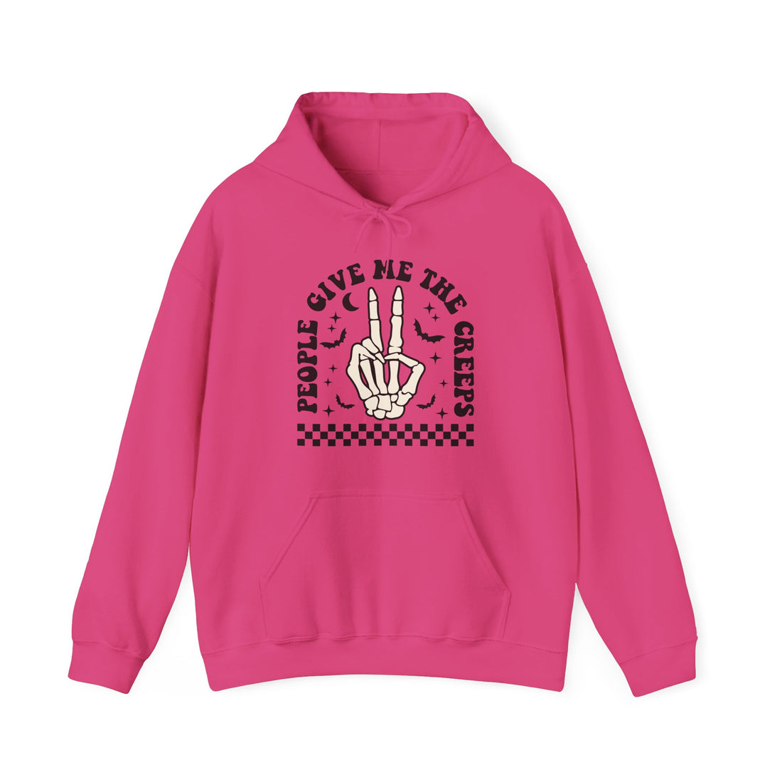 People Give Me The Creeps Hoodie - Graphic Hoodie from Tee Utopia