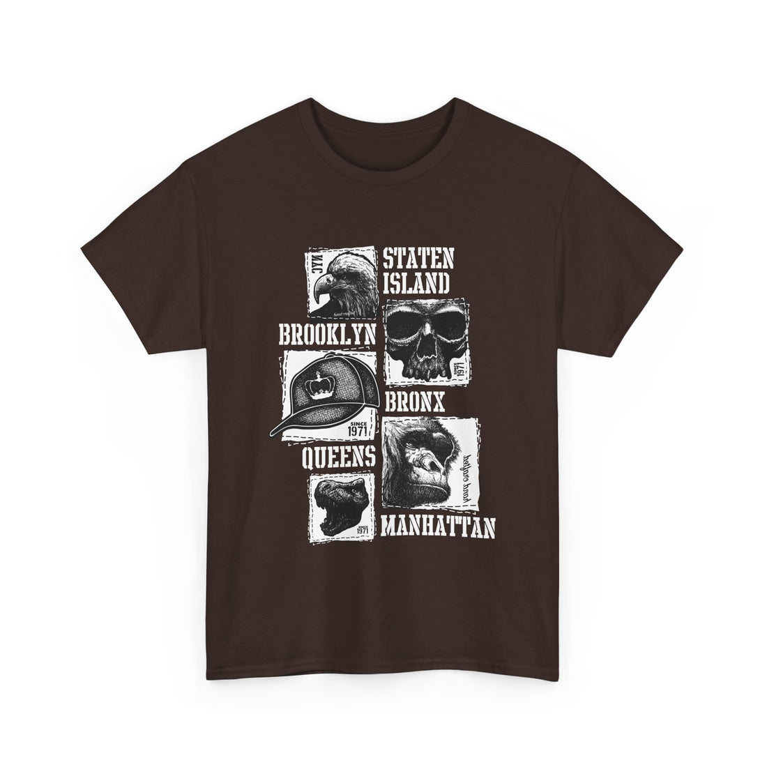 Boroughs New York T-Shirt - Graphic T-Shirt from Tee Utopia