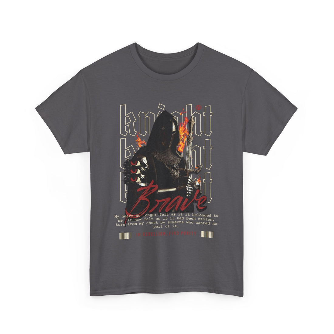 Brave Knight T-Shirt - Graphic T-Shirt from Tee Utopia