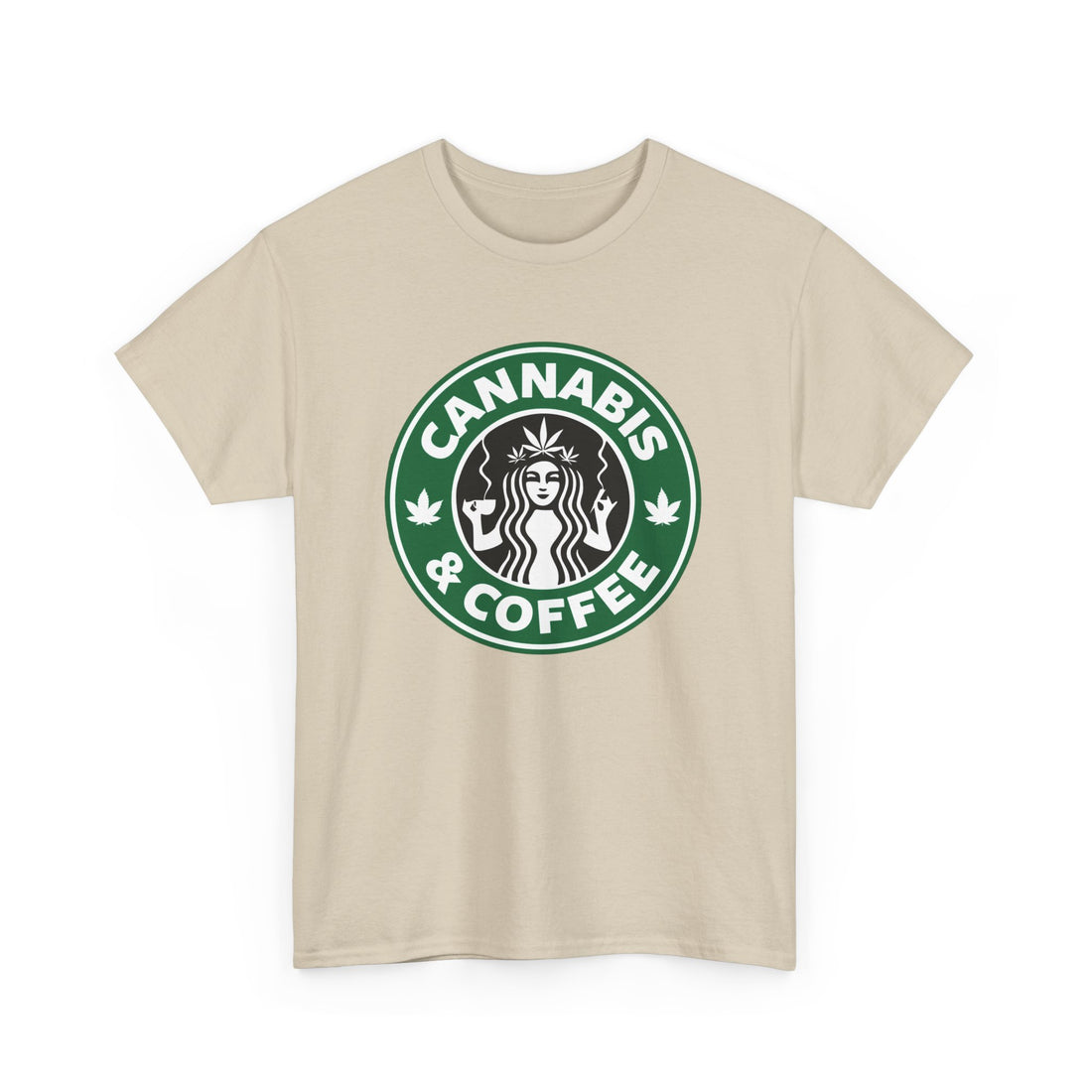 Cannabis and Coffee T-Shirt - Graphic T-Shirt from Tee Utopia