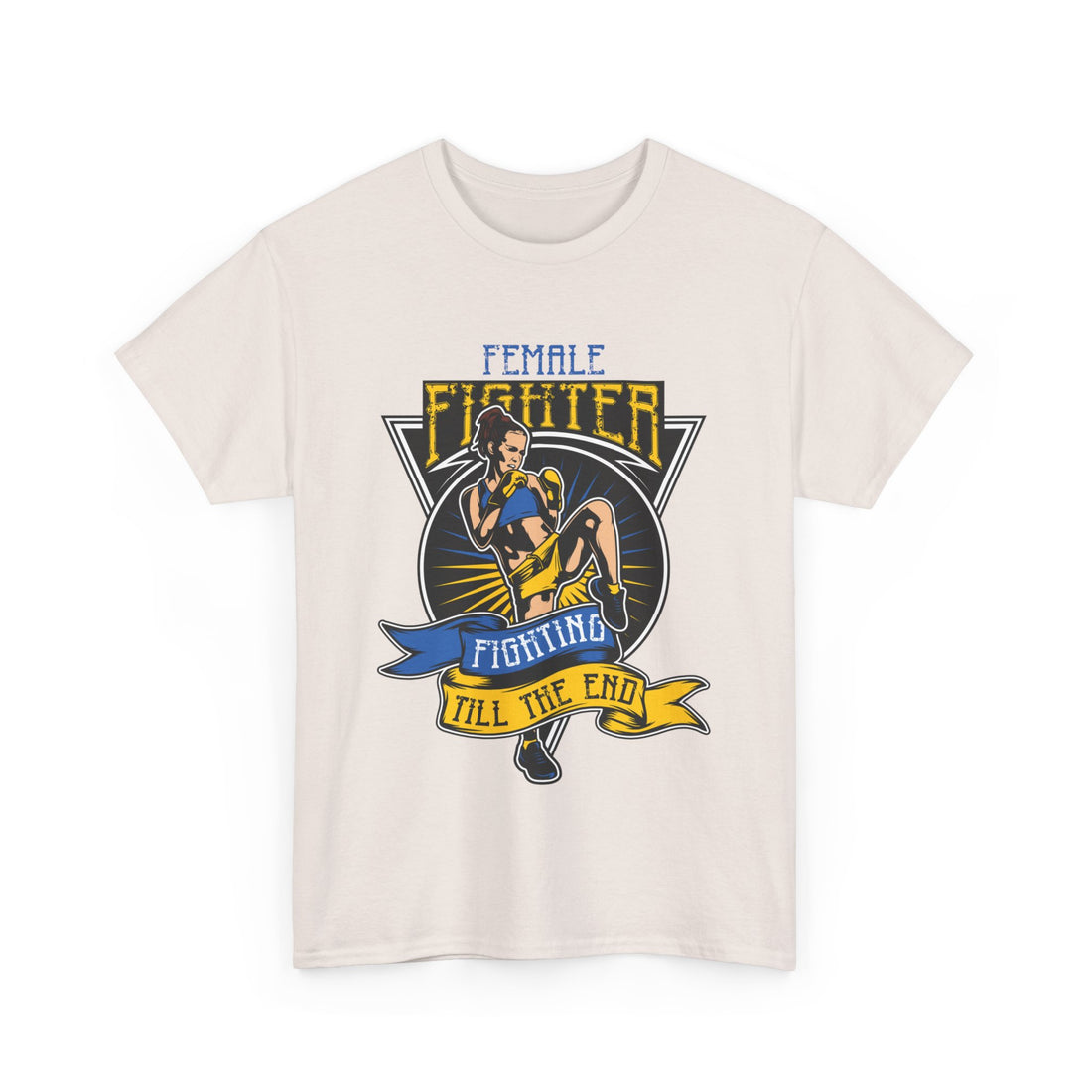 Female Fighter T-Shirt - Graphic T-Shirt from Tee Utopia