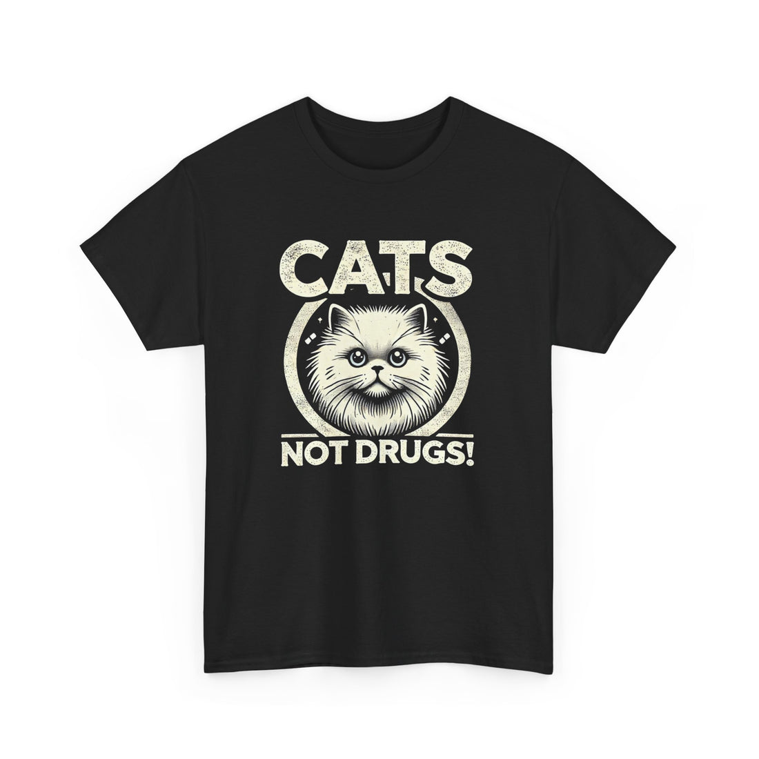 Cats Not Drugs T-Shirt - Graphic T-Shirt from Tee Utopia