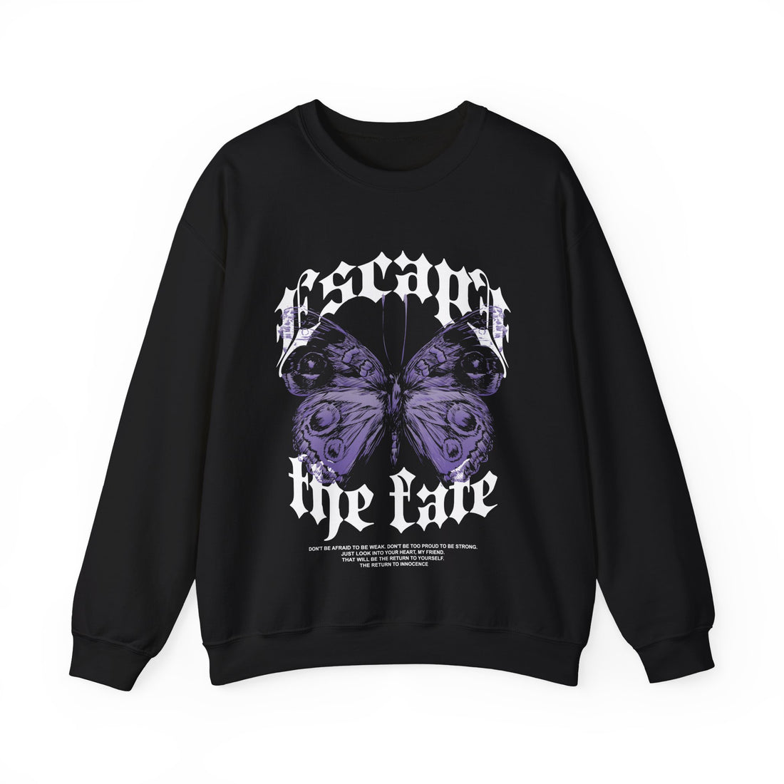 Escape The Fate Butterfly Sweatshirt - Graphic Sweatshirt from Tee Utopia