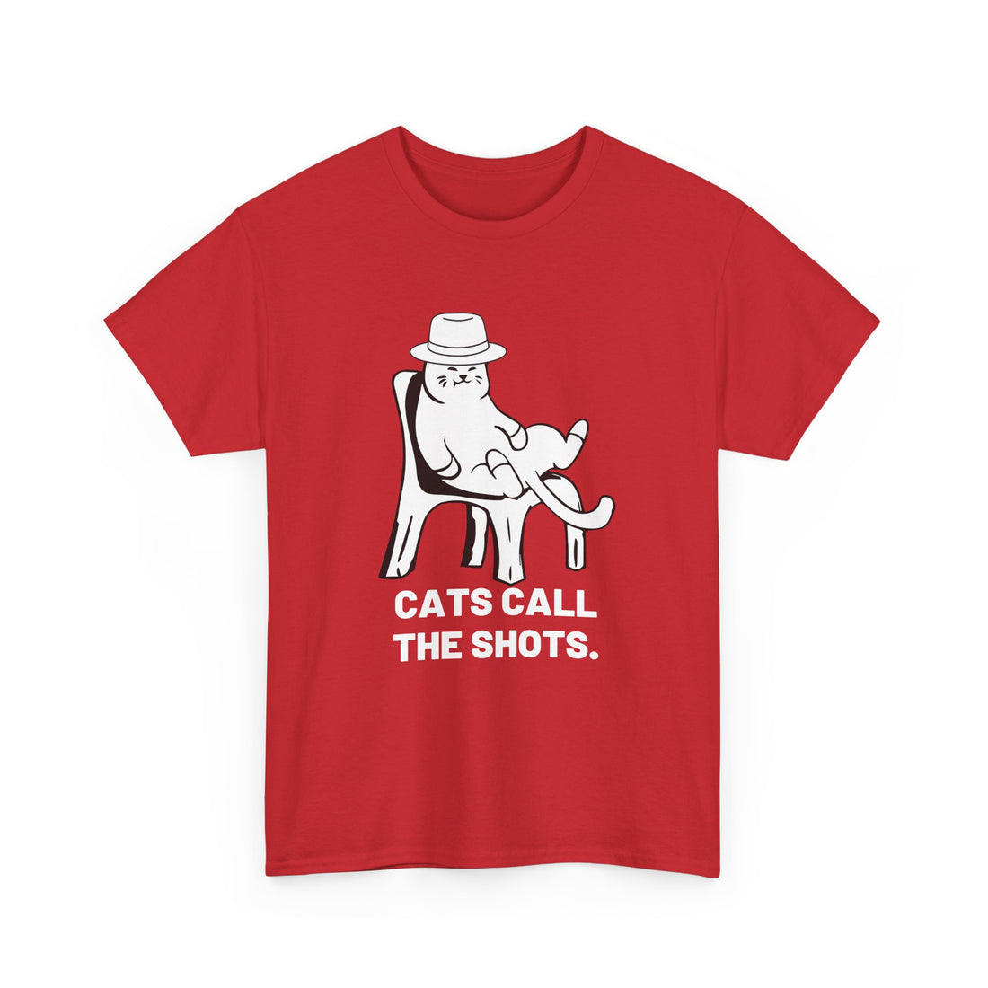 Cats Call The Shots. T-Shirt - Graphic T-Shirt from Tee Utopia