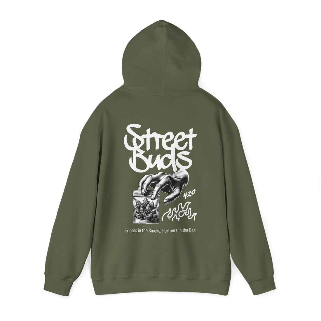 Street Buds Front and Back Hoodie