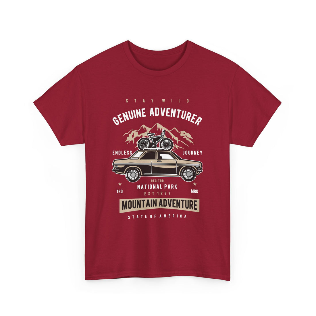 Stay Wild Genuine Adventure T-Shirt - Graphic T-Shirt from Tee Utopia