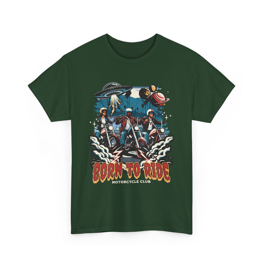 Born To Ride Motorcycle Club T-Shirt - Graphic T-Shirt from Tee Utopia