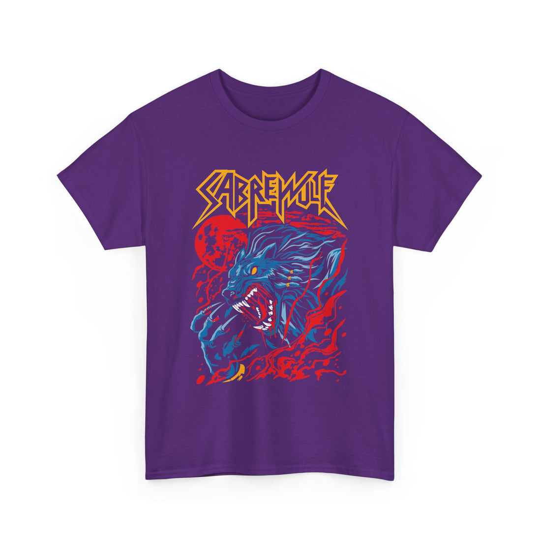 Sabre Wolf T-Shirt - Graphic T-Shirt from Tee Utopia