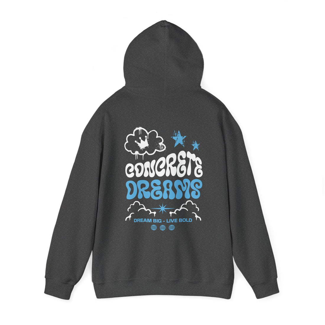 Concrete Dreams Front and Back Hoodie - Graphic Hoodie from Tee Utopia