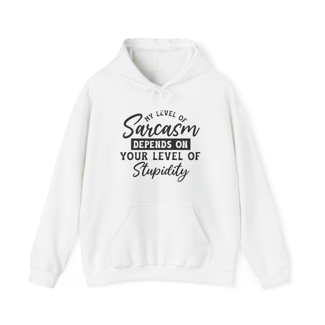 My Level Of Sarcasm Hoodie - Graphic Hoodie from Tee Utopia