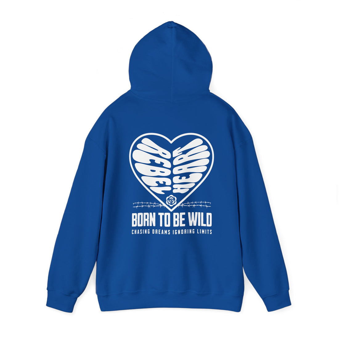 Rebel Heart Front and Back Hoodie - Graphic Hoodie from Tee Utopia