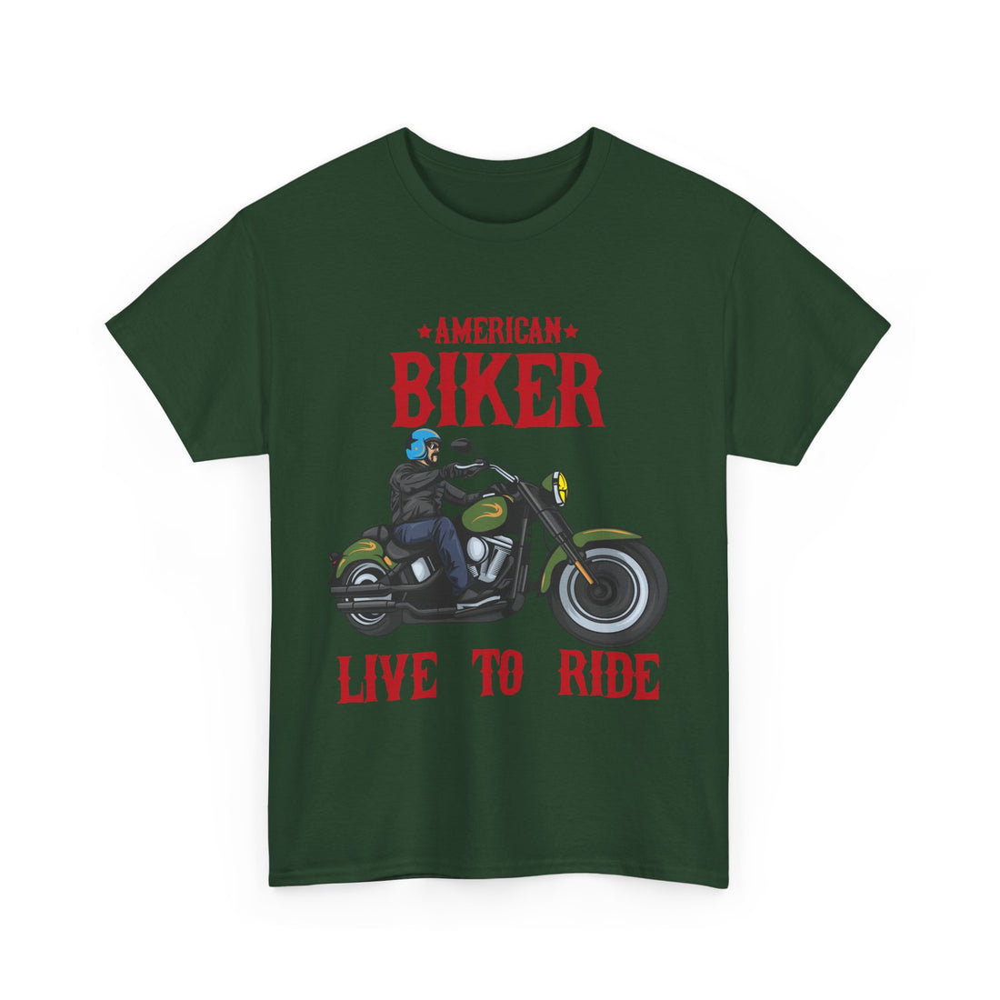 American Biker T-Shirt - Graphic T-Shirt from Tee Utopia
