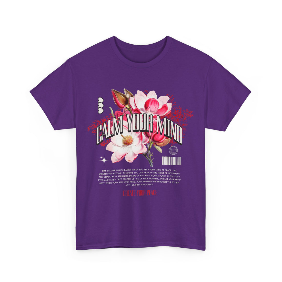 Calm Your Mind T-Shirt - Graphic T-Shirt from Tee Utopia