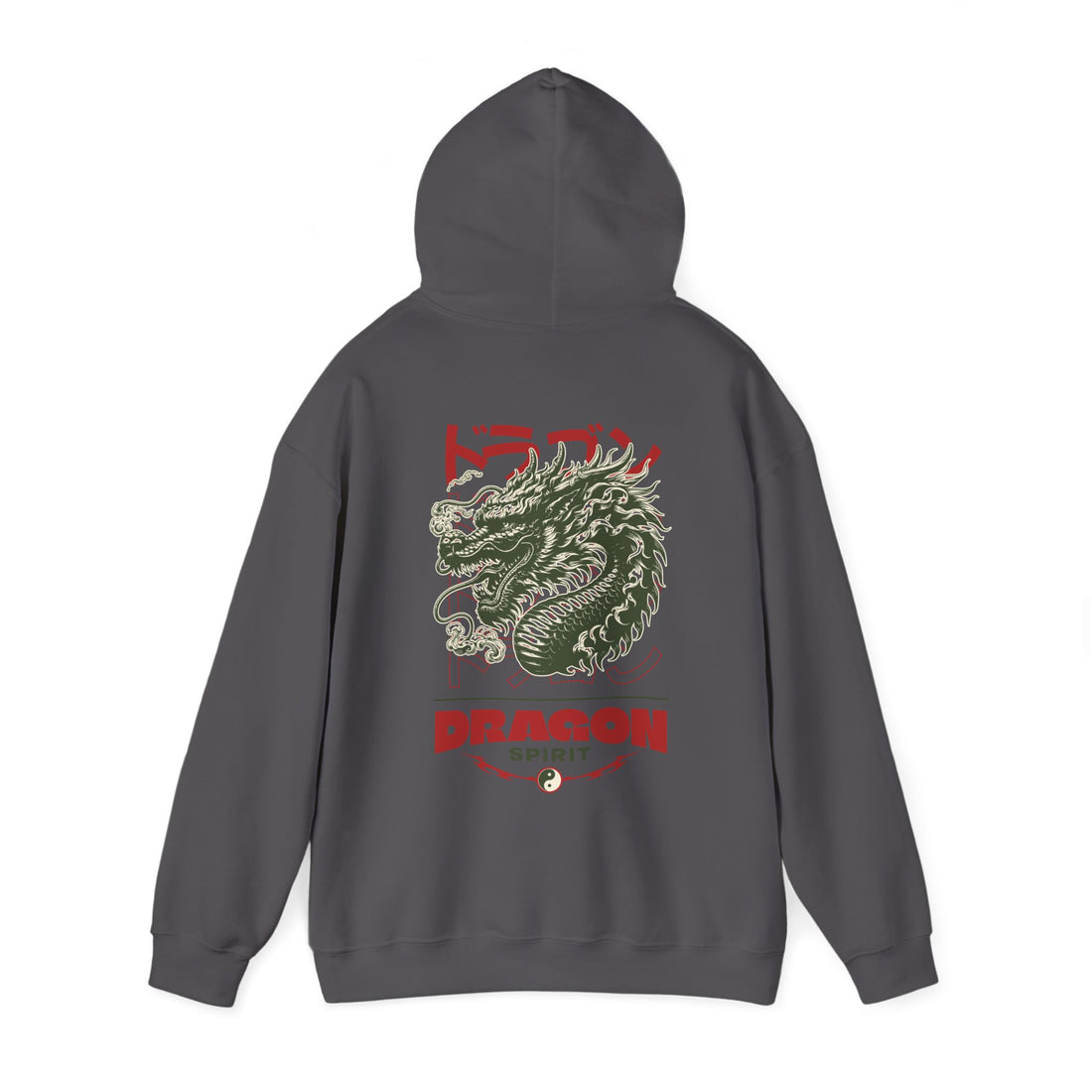 Dragon Spirit Front and Back Hoodie - Graphic Hoodie from Tee Utopia