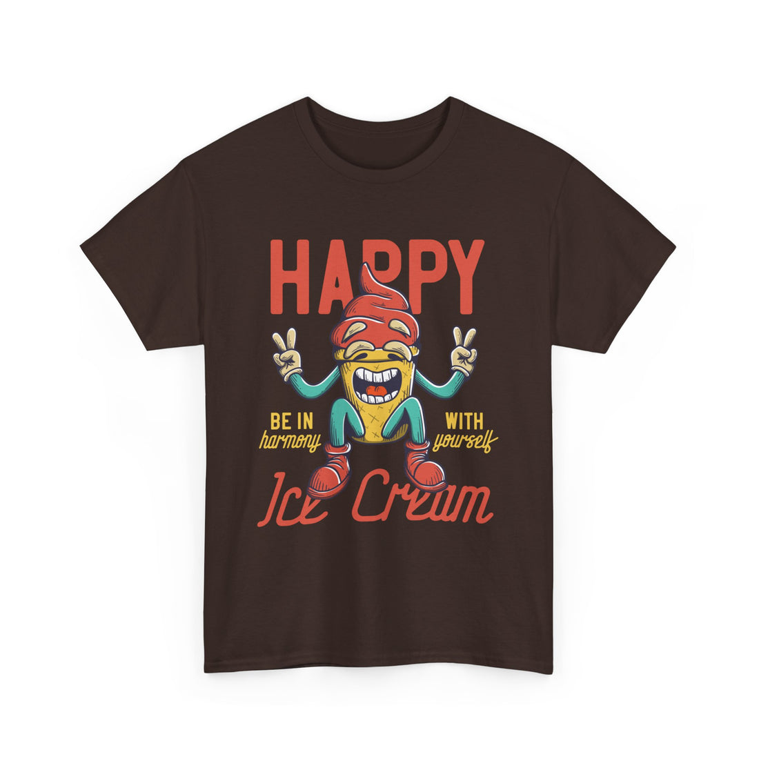 Happy Ice Cream T-Shirt - Graphic T-Shirt from Tee Utopia