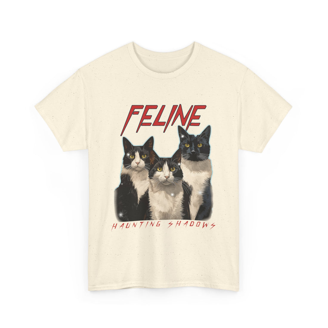 Feline Haunting Shadows T-Shirt - Graphic T-Shirt from Tee Utopia