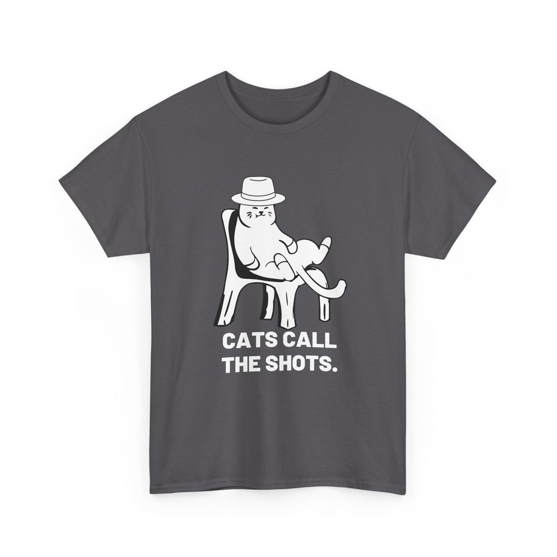 Cats Call The Shots. T-Shirt - Graphic T-Shirt from Tee Utopia