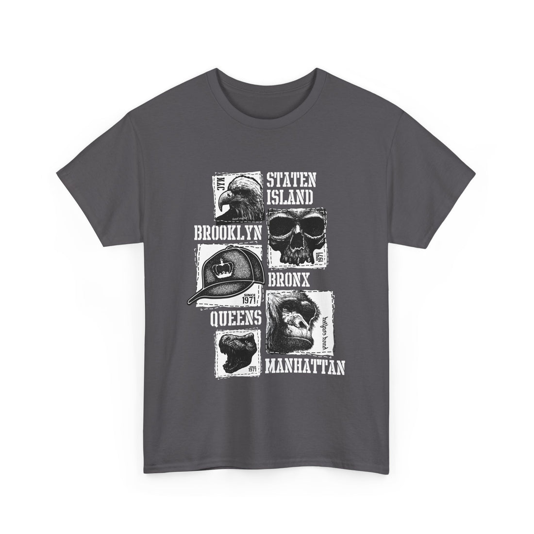 Boroughs New York T-Shirt - Graphic T-Shirt from Tee Utopia