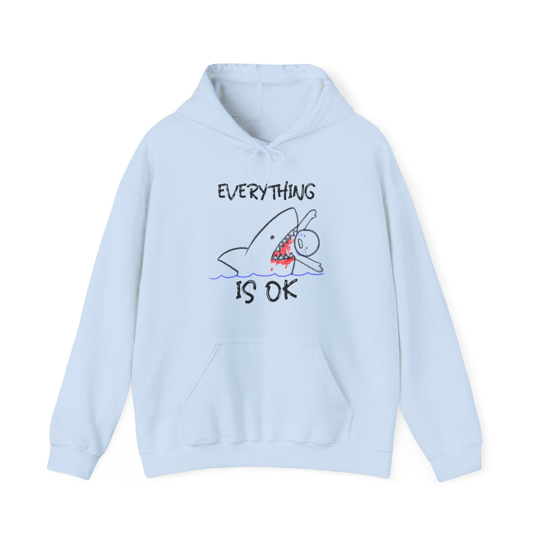 Everything Is OK Hoodie - Graphic Hoodie from Tee Utopia