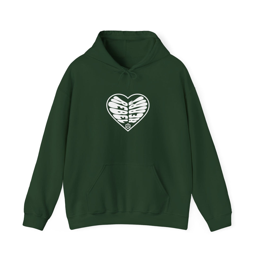 Rebel Heart Front and Back Hoodie - Graphic Hoodie from Tee Utopia