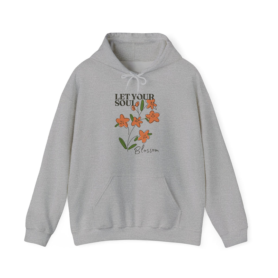 Let Your Soul Blossom Hoodie - Graphic Hoodie from Tee Utopia