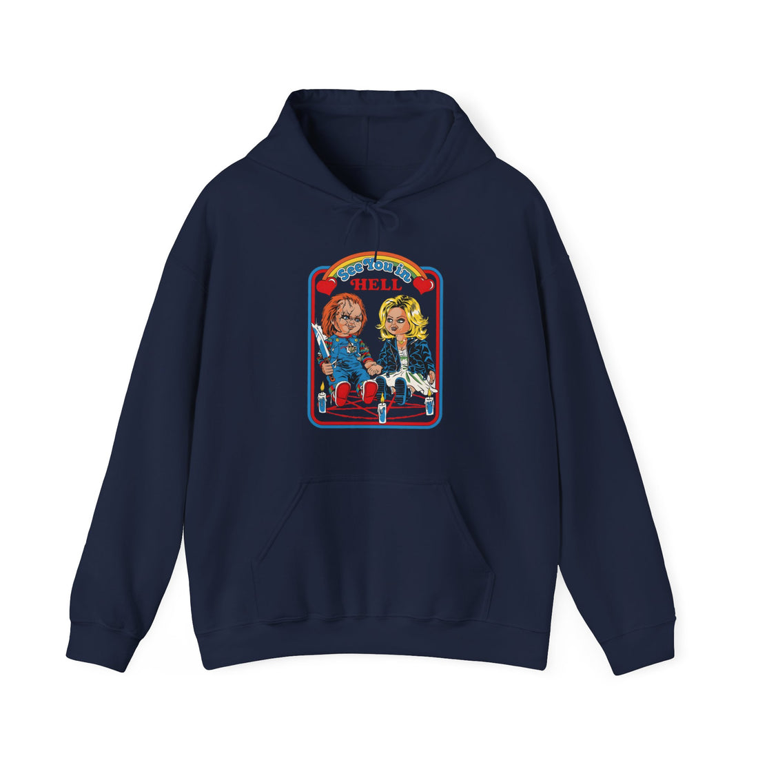 See You In Hell Date Hoodie - Graphic Hoodie from Tee Utopia