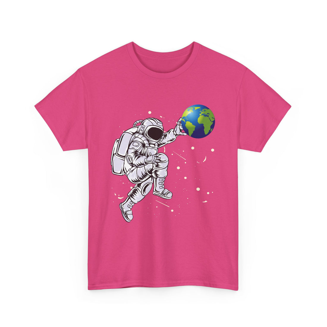 Astronaut Pushing Earth  T-Shirt - Graphic T-Shirt from Tee Utopia