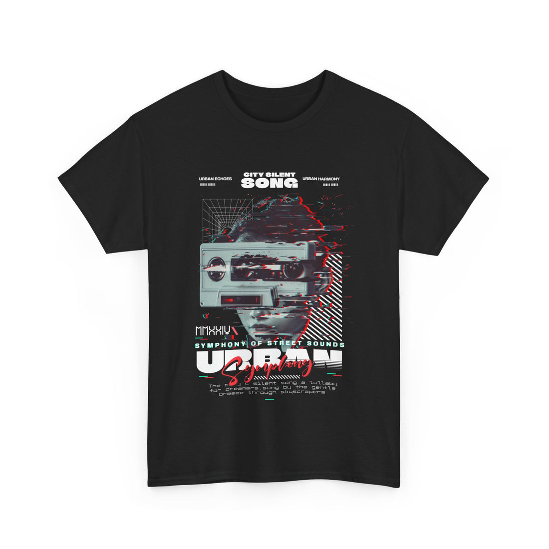 City Silent Song T-Shirt - Graphic T-Shirt from Tee Utopia